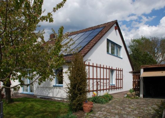Solarthermieanlage, Haus, Dach