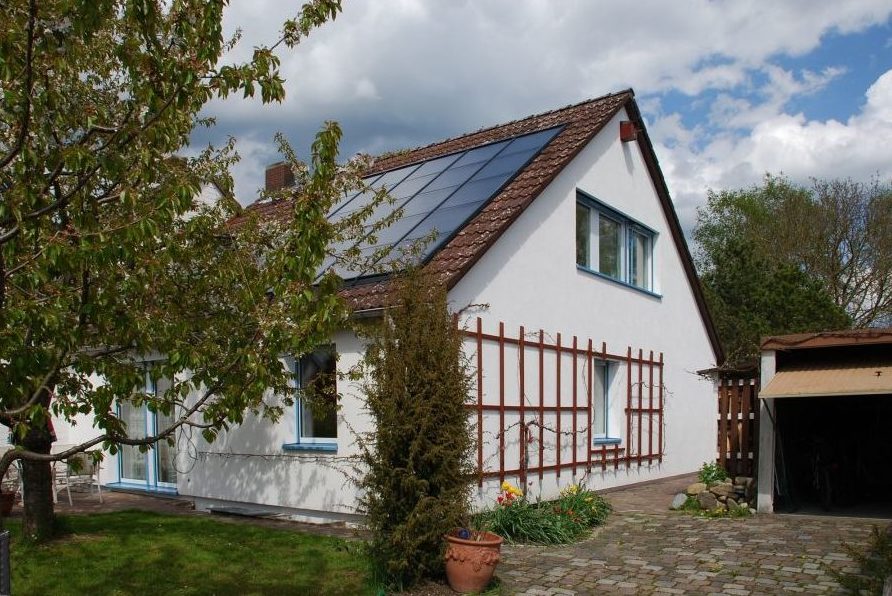 Solarthermieanlage, Haus, Dach
