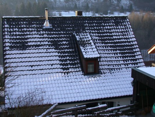 Hausdach, Winter, Schnee